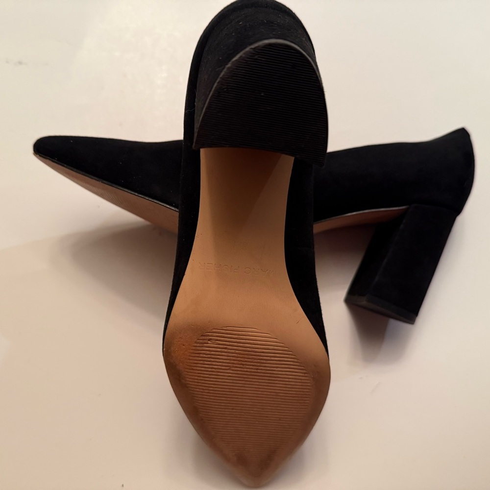 Marc Fisher Suede Block Pump Sz 8 - Picture 6 of 7